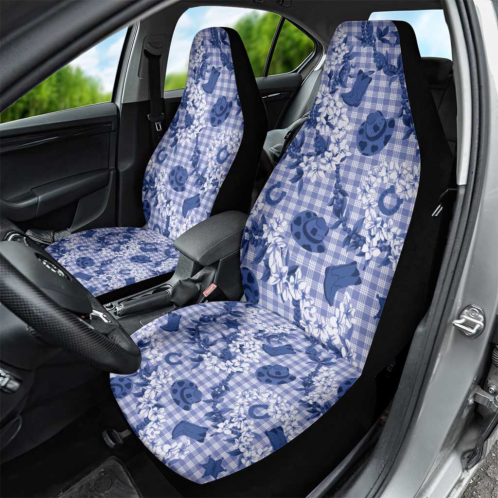 Mokihana Maile Ilima Leis Paniolo Palaka Car Seat Cover Hawaiian Polu Spirit LT9 - Polynesian Pride