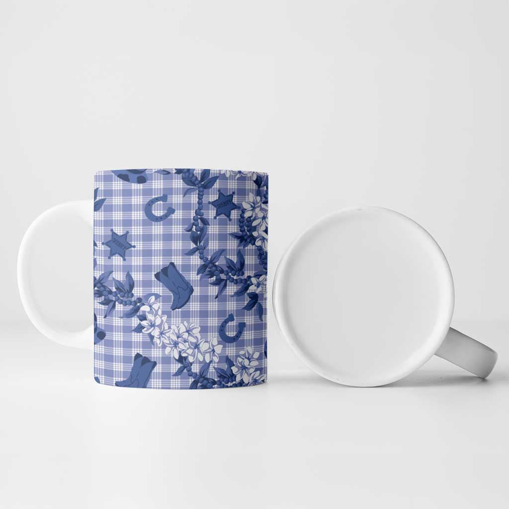 Mokihana Maile Ilima Leis Paniolo Palaka Ceramic Mug Hawaiian Polu Spirit - Polynesian Pride