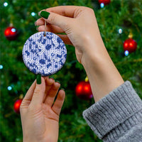 Mokihana Maile Ilima Leis Paniolo Palaka Ceramic Ornament Hawaiian Polu Spirit - Polynesian Pride