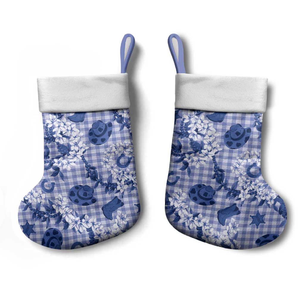 Mokihana Maile Ilima Leis Paniolo Palaka Christmas Stocking Hawaiian Polu Spirit LT9 - Polynesian Pride