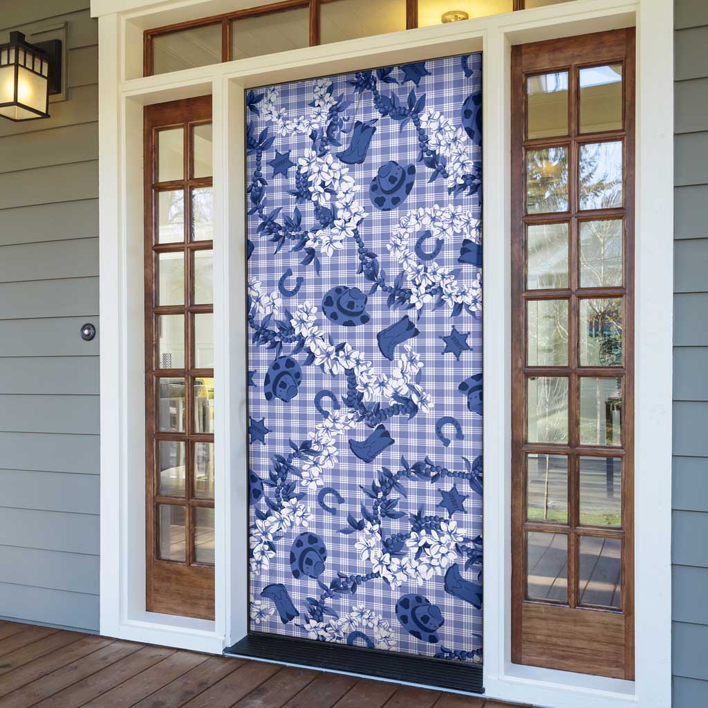 Mokihana Maile Ilima Leis Paniolo Palaka Door Cover Hawaiian Polu Spirit LT9 - Polynesian Pride
