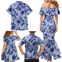Mokihana Maile Ilima Leis Paniolo Palaka Family Matching Mermaid Dress and Hawaiian Shirt Hawaiian Polu Spirit LT9 - Polynesian Pride