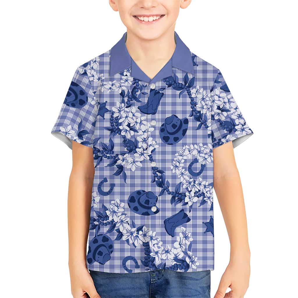Mokihana Maile Ilima Leis Paniolo Palaka Family Matching Mermaid Dress and Hawaiian Shirt Hawaiian Polu Spirit LT9 - Polynesian Pride