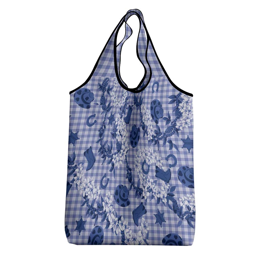 Mokihana Maile Ilima Leis Paniolo Palaka Grocery Bag Hawaiian Polu Spirit LT9 - Polynesian Pride