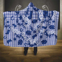 Mokihana Maile Ilima Leis Paniolo Palaka Hooded Blanket Hawaiian Polu Spirit LT9 - Polynesian Pride