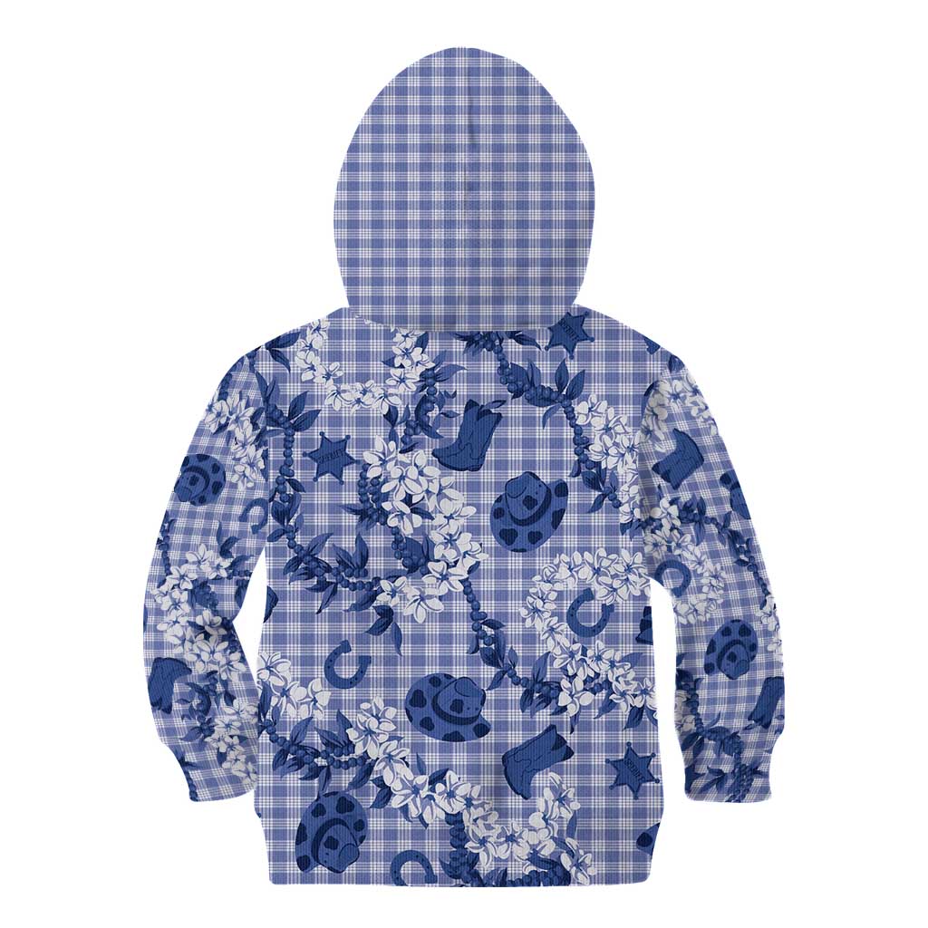 Mokihana Maile Ilima Leis Paniolo Palaka Kid Hoodie Hawaiian Polu Spirit - Polynesian Pride