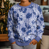 Mokihana Maile Ilima Leis Paniolo Palaka Kid Ugly Christmas Sweater Hawaiian Polu Spirit LT9 - Polynesian Pride