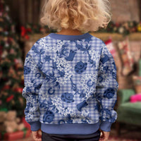 Mokihana Maile Ilima Leis Paniolo Palaka Kid Ugly Christmas Sweater Hawaiian Polu Spirit LT9 - Polynesian Pride