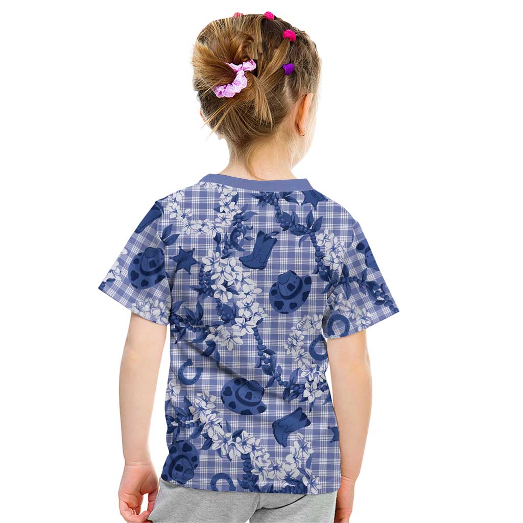 Mokihana Maile Ilima Leis Paniolo Palaka Kid T Shirt Hawaiian Polu Spirit LT9 - Polynesian Pride