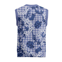 Mokihana Maile Ilima Leis Paniolo Palaka Christmas Knitted V-Neck Vest Hawaiian Polu Spirit LT9 - Polynesian Pride