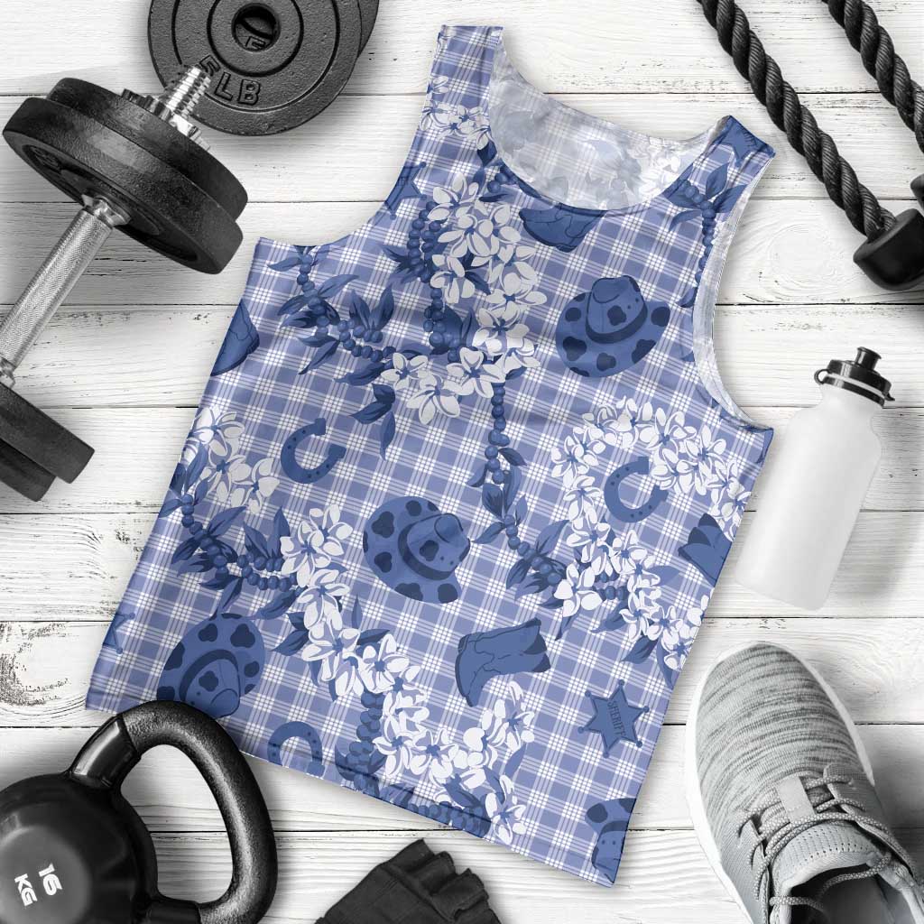 Mokihana Maile Ilima Leis Paniolo Palaka Men Tank Top Hawaiian Polu Spirit LT9 - Polynesian Pride