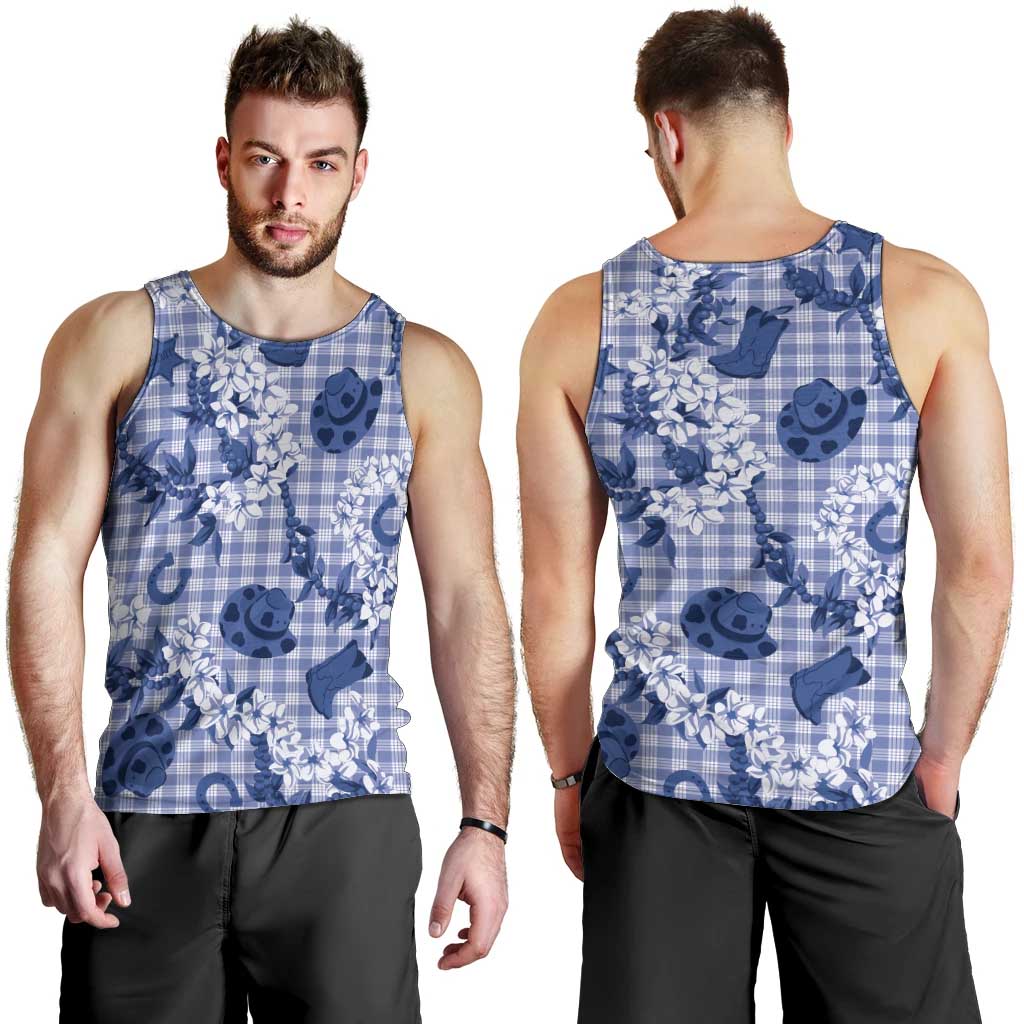 Mokihana Maile Ilima Leis Paniolo Palaka Men Tank Top Hawaiian Polu Spirit LT9 - Polynesian Pride