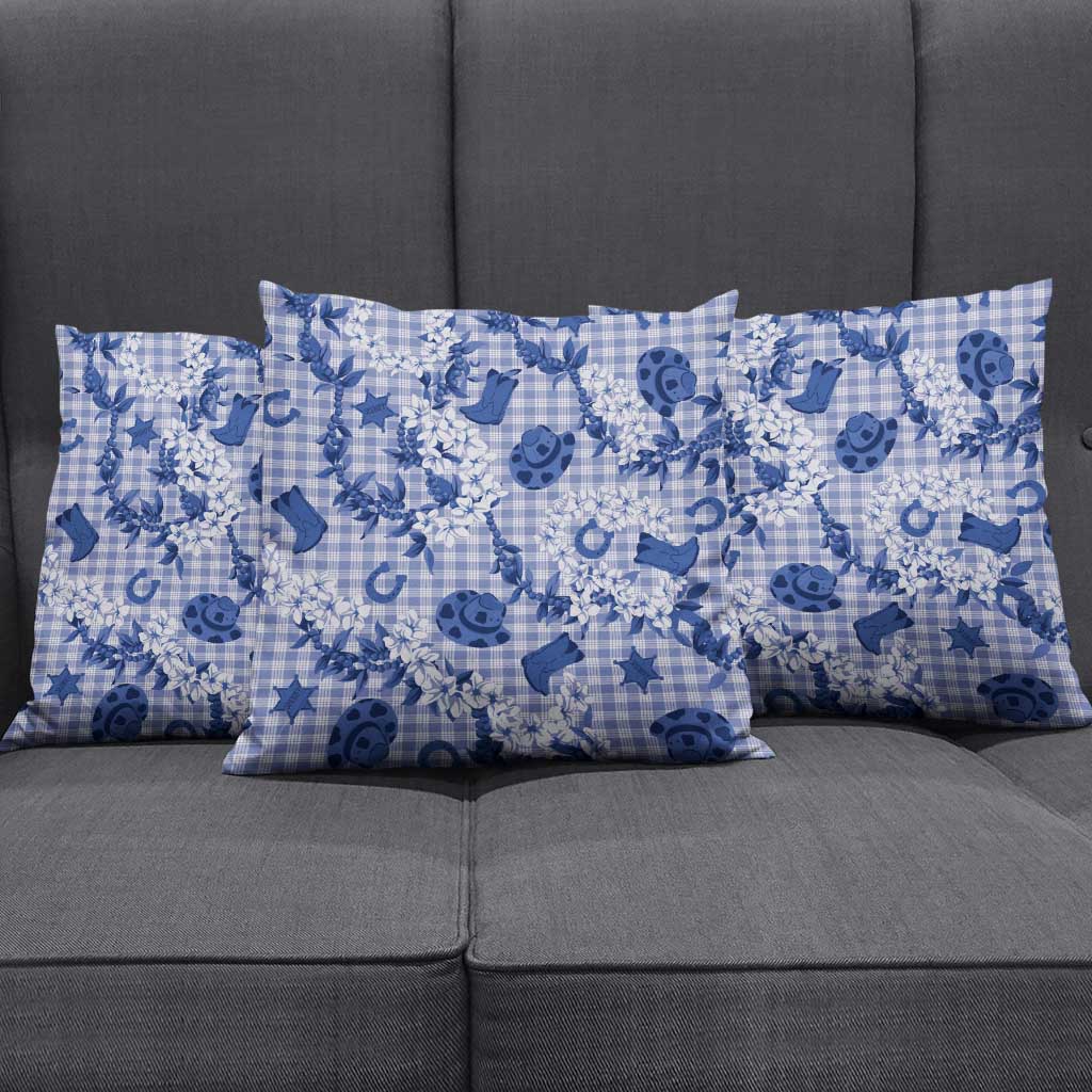 Mokihana Maile Ilima Leis Paniolo Palaka Pillow Cover Hawaiian Polu Spirit LT9 - Polynesian Pride