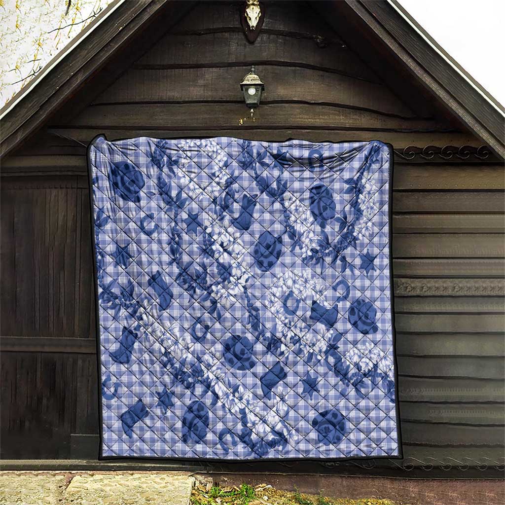 Mokihana Maile Ilima Leis Paniolo Palaka Quilt Hawaiian Polu Spirit - Polynesian Pride
