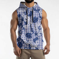 Mokihana Maile Ilima Leis Paniolo Palaka Sleeveless Hoodie Hawaiian Polu Spirit LT9 - Polynesian Pride