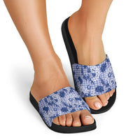Mokihana Maile Ilima Leis Paniolo Palaka Slide Sandals Hawaiian Polu Spirit LT9 - Polynesian Pride