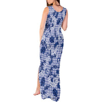 Mokihana Maile Ilima Leis Paniolo Palaka Tank Maxi Dress Hawaiian Polu Spirit LT9 - Polynesian Pride