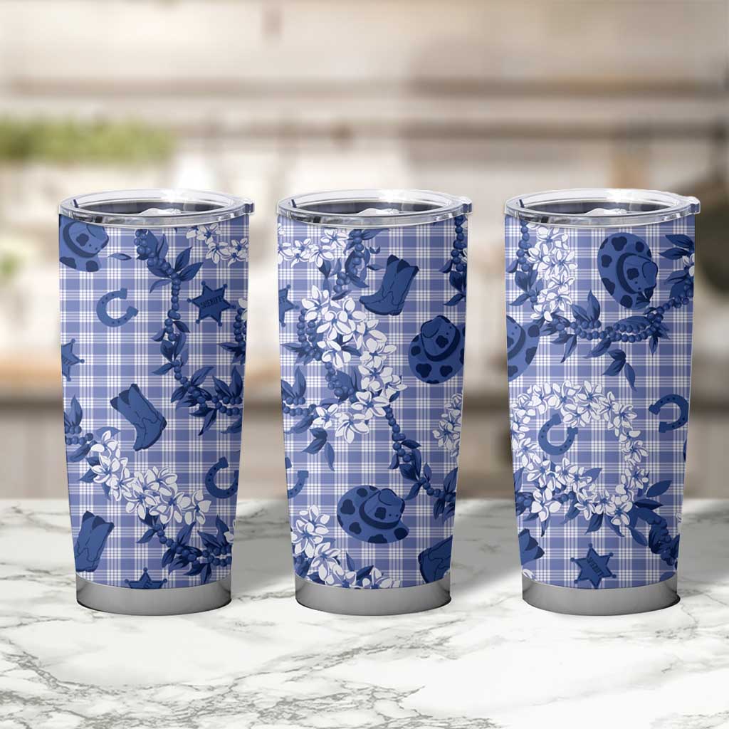 Mokihana Maile Ilima Leis Paniolo Palaka Tumbler Cup Hawaiian Polu Spirit LT9 - Polynesian Pride
