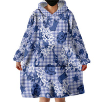 Mokihana Maile Ilima Leis Paniolo Palaka Wearable Blanket Hoodie Hawaiian Polu Spirit LT9 - Polynesian Pride