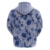 Mokihana Maile Ilima Leis Paniolo Palaka Zip Hoodie Hawaiian Polu Spirit LT9 - Polynesian Pride