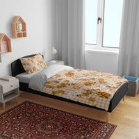 Mokihana Maile Ilima Leis Paniolo Palaka Bedding Set Hawaiian Kula Spirit - Polynesian Pride