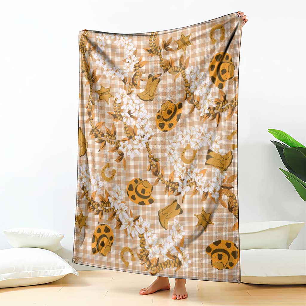 Mokihana Maile Ilima Leis Paniolo Palaka Blanket Hawaiian Kula Spirit LT9 - Polynesian Pride