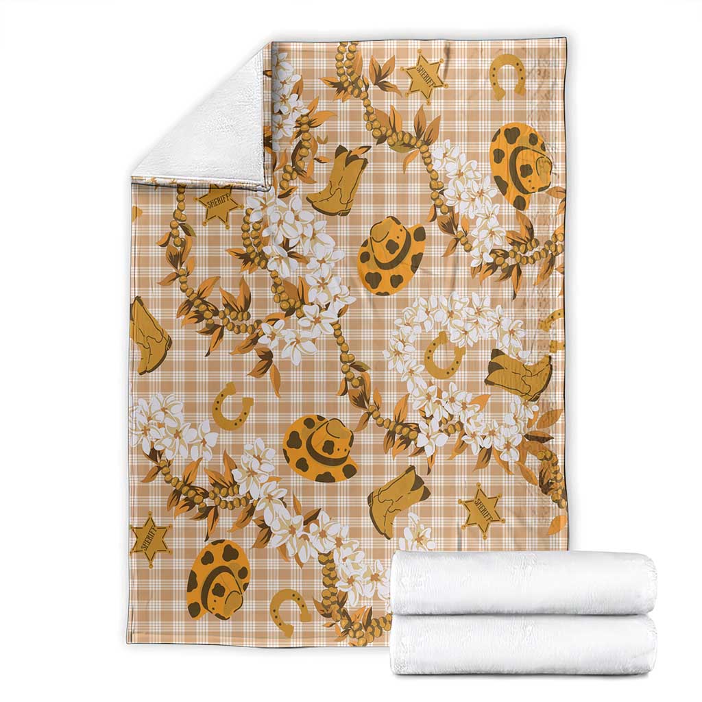 Mokihana Maile Ilima Leis Paniolo Palaka Blanket Hawaiian Kula Spirit LT9 - Polynesian Pride