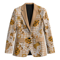 Mokihana Maile Ilima Leis Paniolo Palaka Blazer Hawaiian Kula Spirit LT9 Unisex Gold - Polynesian Pride