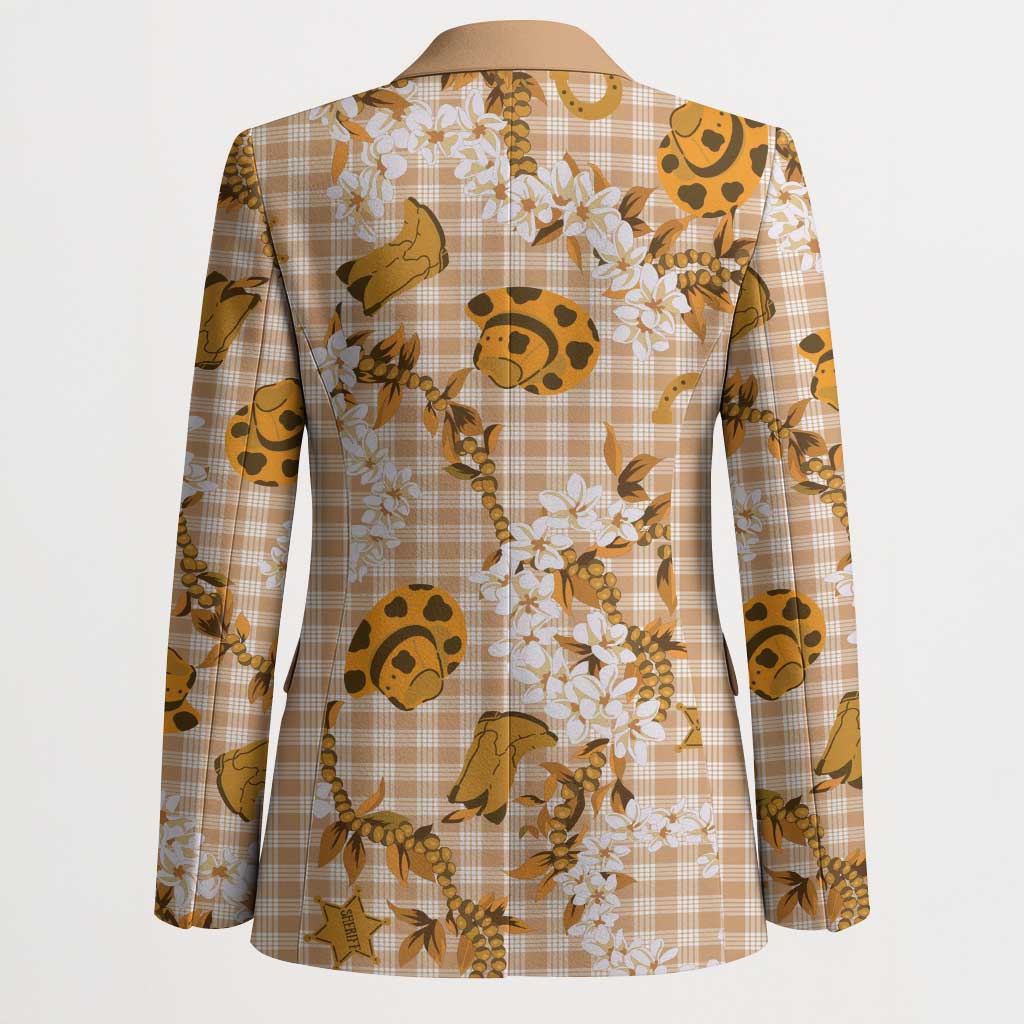 Mokihana Maile Ilima Leis Paniolo Palaka Blazer Hawaiian Kula Spirit LT9 - Polynesian Pride