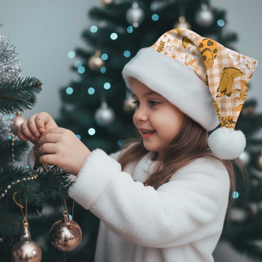 Mokihana Maile Ilima Leis Paniolo Palaka Christmas Santa Hat Hawaiian Kula Spirit LT9 - Polynesian Pride