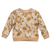 Mokihana Maile Ilima Leis Paniolo Palaka Kid Ugly Christmas Sweater Hawaiian Kula Spirit LT9 Kid Gold - Polynesian Pride