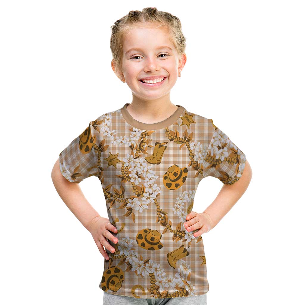 Mokihana Maile Ilima Leis Paniolo Palaka Kid T Shirt Hawaiian Kula Spirit - Polynesian Pride