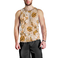 Mokihana Maile Ilima Leis Paniolo Palaka Men Tank Top Hawaiian Kula Spirit - Polynesian Pride