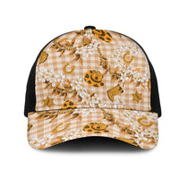 Mokihana Maile Ilima Leis Paniolo Palaka Mesh Trucker Cap Hawaiian Kula Spirit - Polynesian Pride