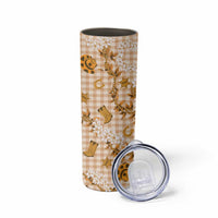 Mokihana Maile Ilima Leis Paniolo Palaka Skinny Tumbler Hawaiian Kula Spirit LT9 - Polynesian Pride