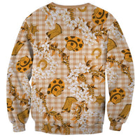 Mokihana Maile Ilima Leis Paniolo Palaka Sweatshirt Hawaiian Kula Spirit LT9 - Polynesian Pride