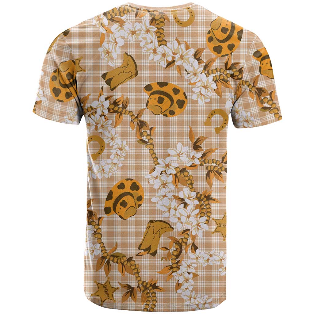 Mokihana Maile Ilima Leis Paniolo Palaka T Shirt Hawaiian Kula Spirit LT9 - Polynesian Pride