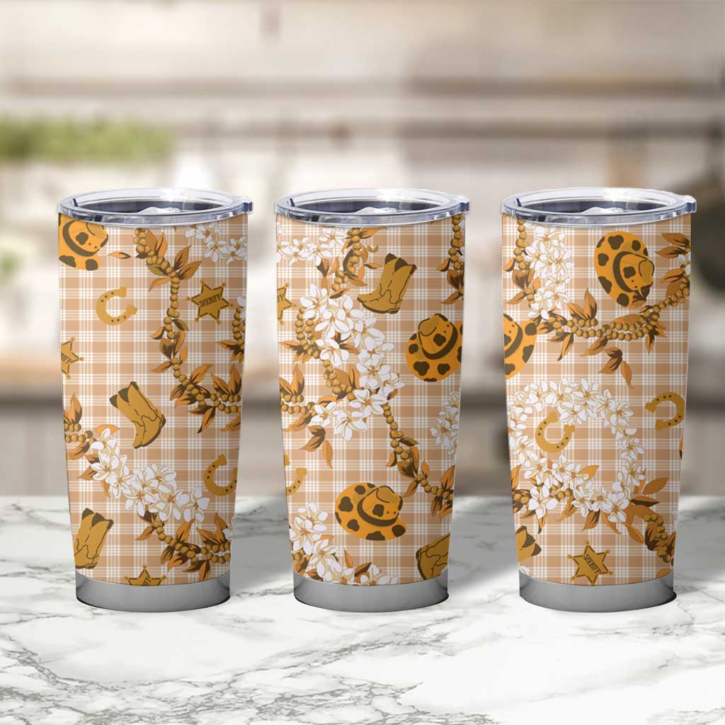 Mokihana Maile Ilima Leis Paniolo Palaka Tumbler Cup Hawaiian Kula Spirit LT9 - Polynesian Pride