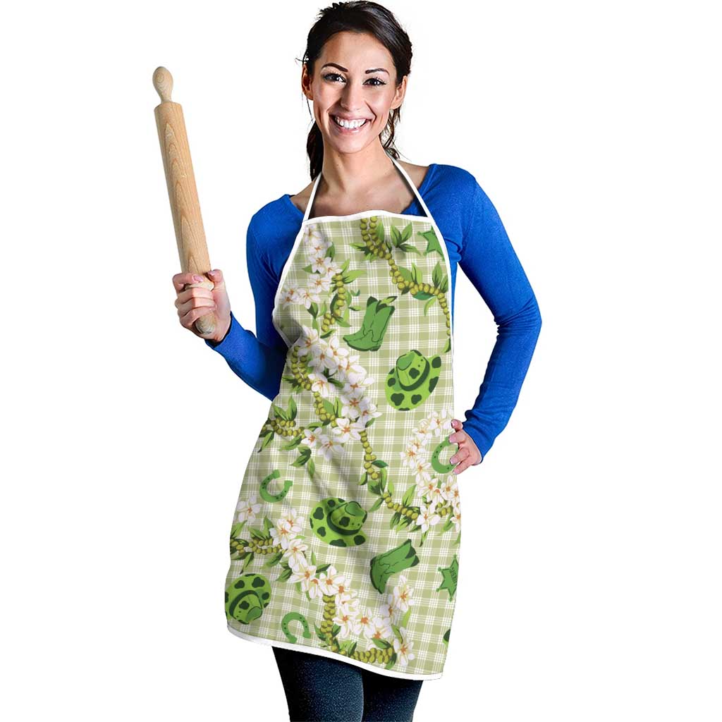 Mokihana Maile Ilima Leis Paniolo Palaka Apron Hawaiian Omaomo Ala Spirit - Polynesian Pride