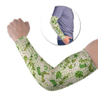 Mokihana Maile Ilima Leis Paniolo Palaka Arm Sleeves Hawaiian Omaomo Ala Spirit LT9 Set of 2 Green - Polynesian Pride