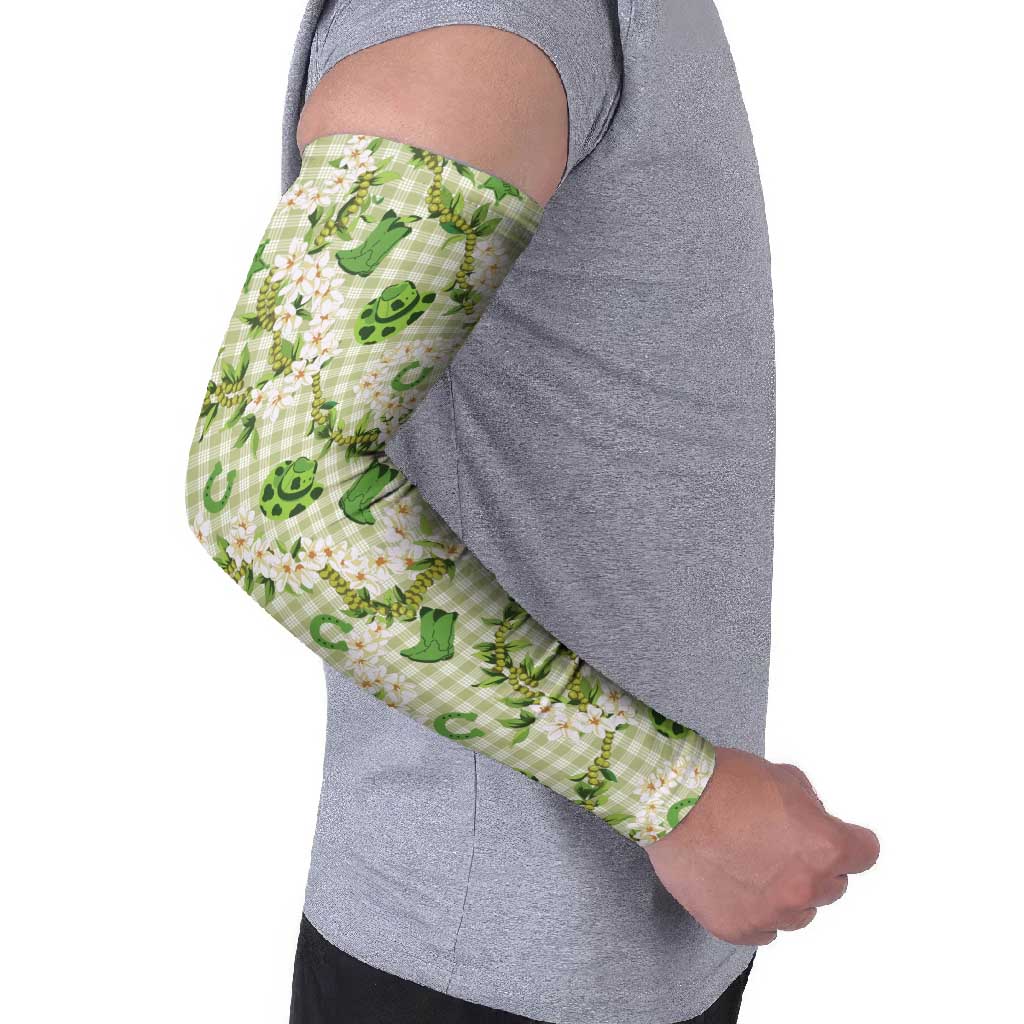 Mokihana Maile Ilima Leis Paniolo Palaka Arm Sleeves Hawaiian Omaomo Ala Spirit LT9 - Polynesian Pride