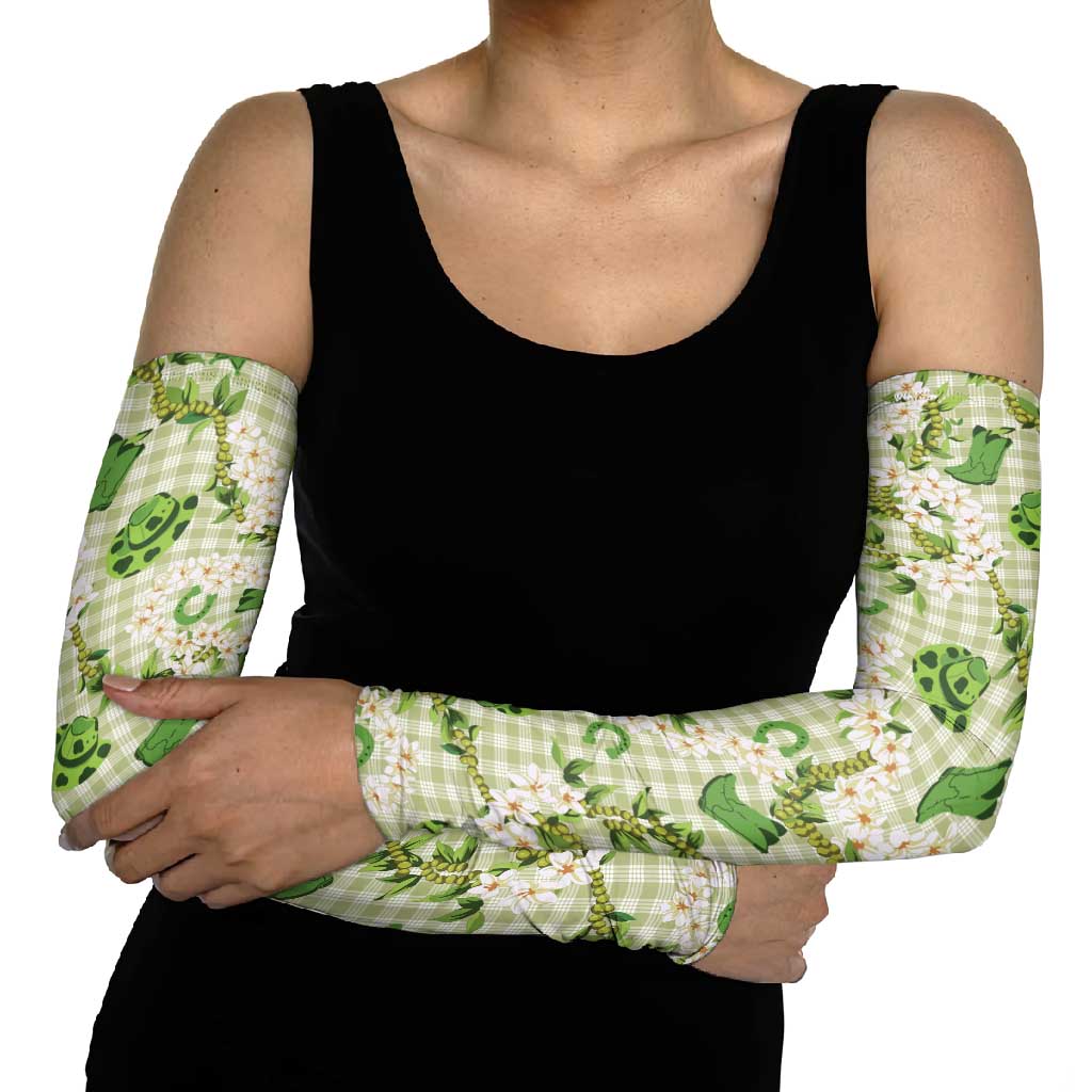 Mokihana Maile Ilima Leis Paniolo Palaka Arm Sleeves Hawaiian Omaomo Ala Spirit LT9 - Polynesian Pride
