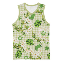 Mokihana Maile Ilima Leis Paniolo Palaka Basketball Jersey Hawaiian Omaomo Ala Spirit LT9 Unisex Green - Polynesian Pride