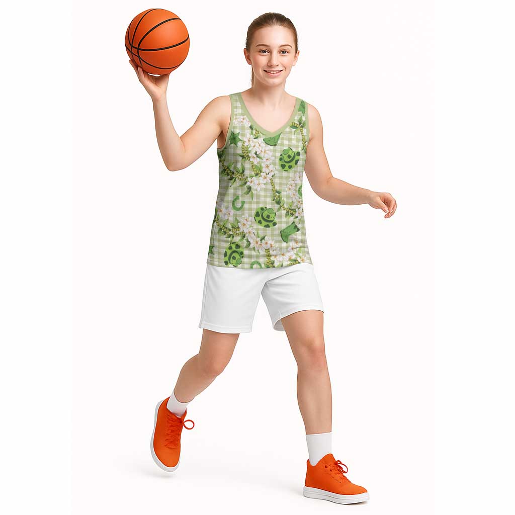 Mokihana Maile Ilima Leis Paniolo Palaka Basketball Jersey Hawaiian Omaomo Ala Spirit LT9 - Polynesian Pride