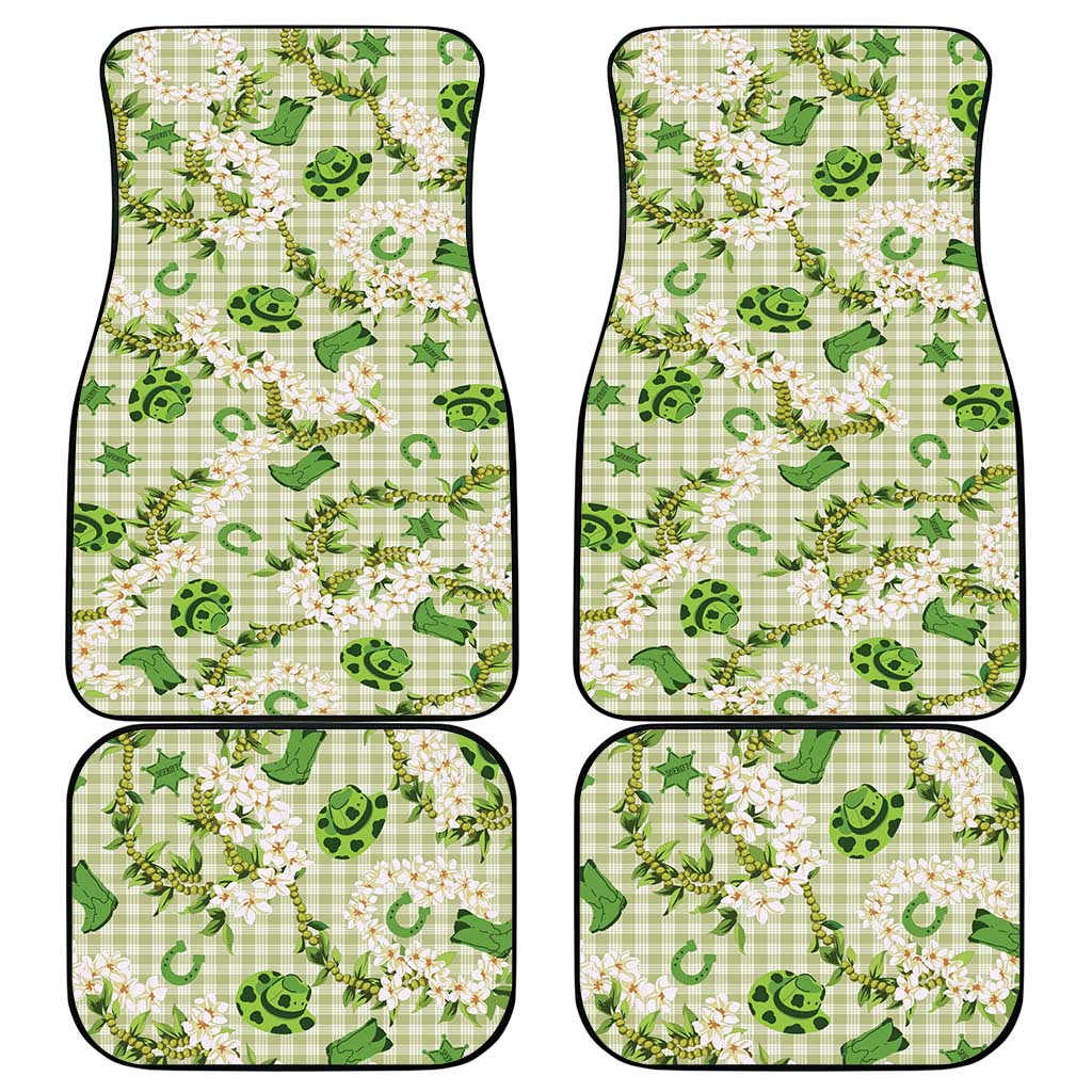 Mokihana Maile Ilima Leis Paniolo Palaka Car Mats Hawaiian Omaomo Ala Spirit LT9 - Polynesian Pride