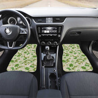 Mokihana Maile Ilima Leis Paniolo Palaka Car Mats Hawaiian Omaomo Ala Spirit LT9 Set 2pcs - Front Green - Polynesian Pride