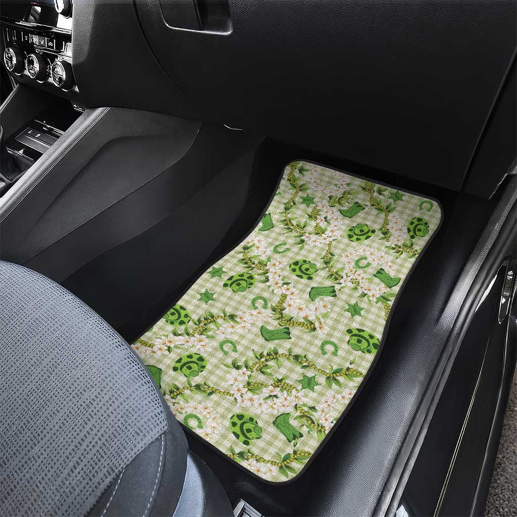 Mokihana Maile Ilima Leis Paniolo Palaka Car Mats Hawaiian Omaomo Ala Spirit LT9 - Polynesian Pride