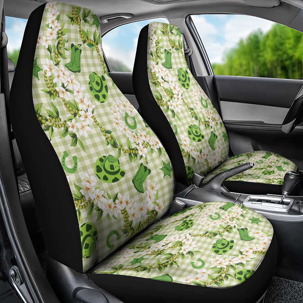 Mokihana Maile Ilima Leis Paniolo Palaka Car Seat Cover Hawaiian Omaomo Ala Spirit LT9 - Polynesian Pride