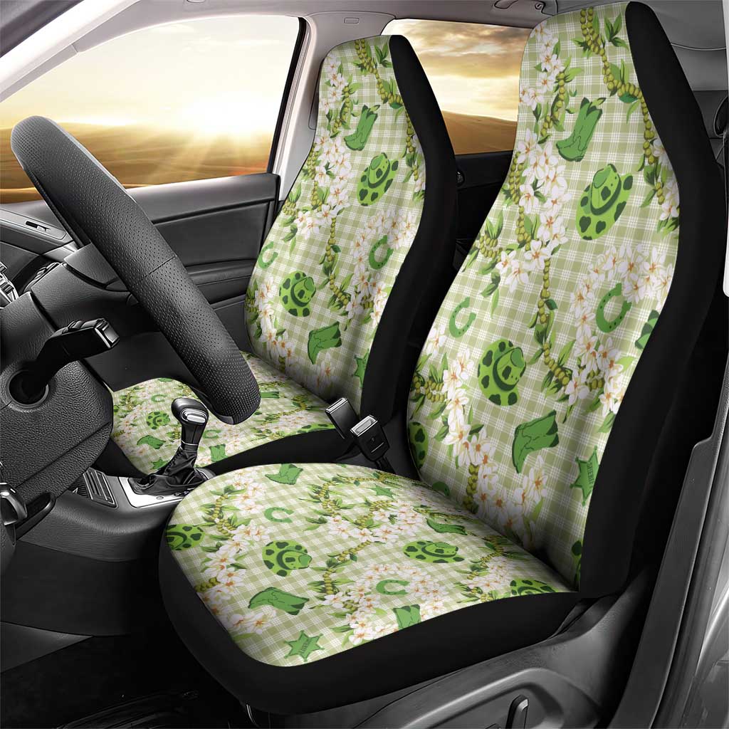 Mokihana Maile Ilima Leis Paniolo Palaka Car Seat Cover Hawaiian Omaomo Ala Spirit LT9 - Polynesian Pride