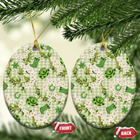 Mokihana Maile Ilima Leis Paniolo Palaka Ceramic Ornament Hawaiian Omaomo Ala Spirit - Polynesian Pride